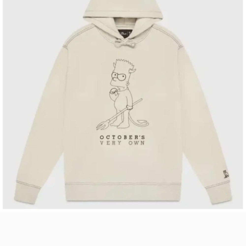 NWT OVO X SIMPSONS Devil Bart Hoodie US M